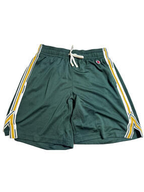 Champion Athletic Mesh Shorts Green & Yellow Womens Size Small NWT! NEW!